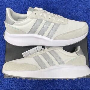 Adidas Run 70s Lifestyle White Tint/silver Metallic - Size 10 Women BRAND NEW